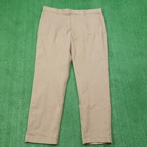 Nordstrom Pants Mens 35x32 Beige Athletic Fit Chino Stretch Dress Casual